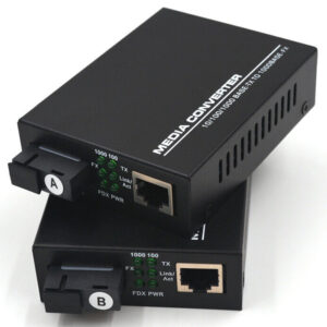 Par Media Konvertera Dual Fiber (2 vlakna)