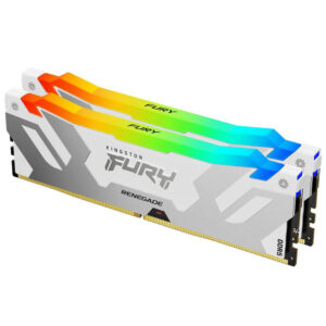 KINGSTON DIMM DDR5 64GB (2x32GB kit) 6400MT/s KF564C32RWAK2-64 FURY Renegade RGB White