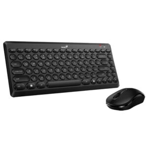 GENIUS LuxeMate Q8000 Wireless USB US crna tastatura + miš
