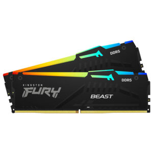 KINGSTON DIMM DDR5 64GB (2x32GB kit) 6400MT/s KF564C32BBEAK2-64 FURY Beast Black RGB EXPO